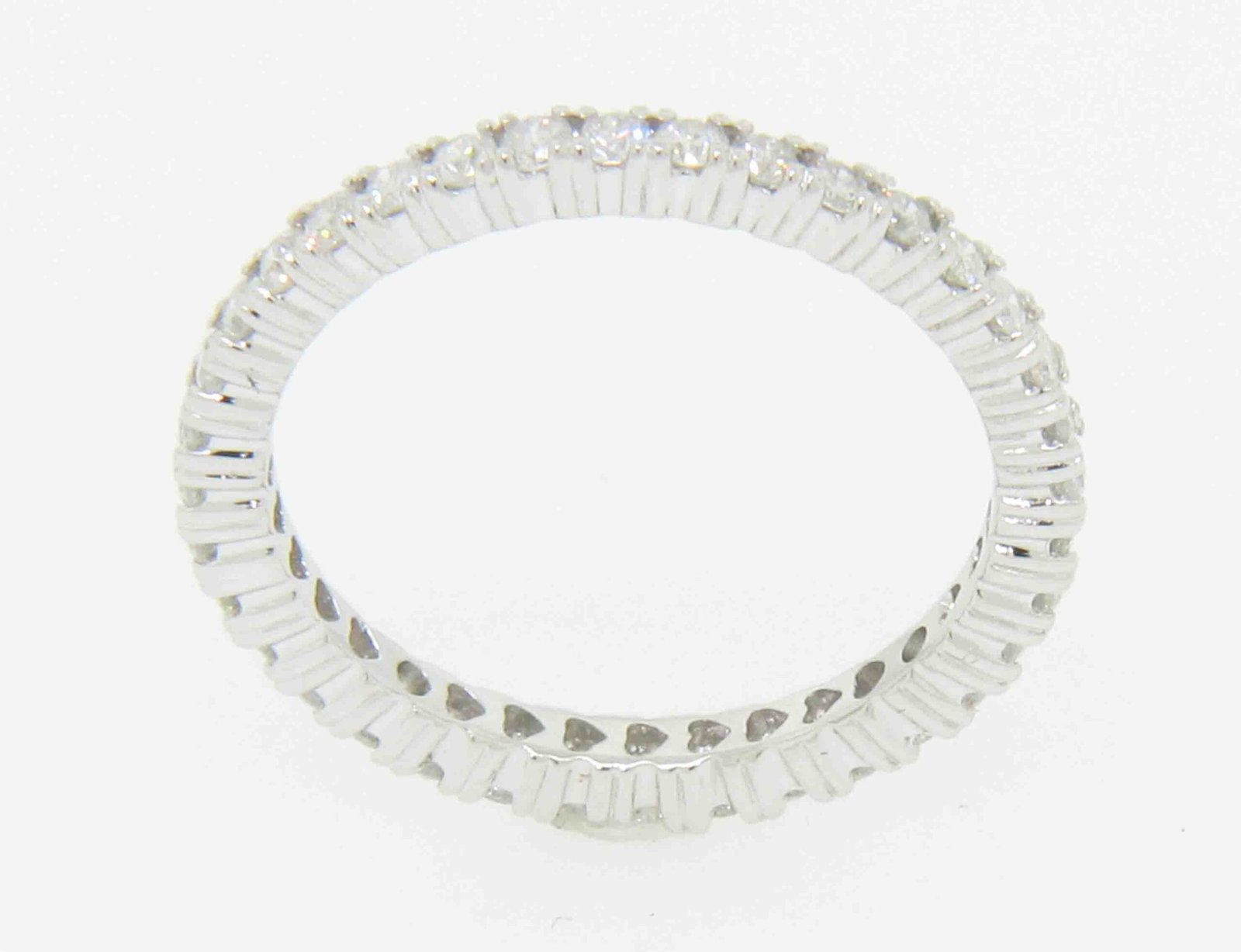 UB7758ETKW 14K White Gold Eternity Band - UB7758ETKW