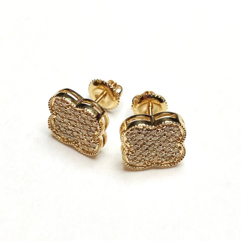 EXER1426-12MMY - 14K  Stud Earrings