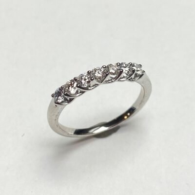 EXRG1945HW-LGD - 14K White Gold Wedding Band