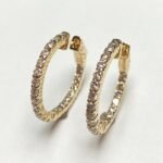 F142-5MCEY55 - 14K  Hoop Earrings