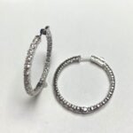 F142-8MCEW - 14K  Hoop Earrings