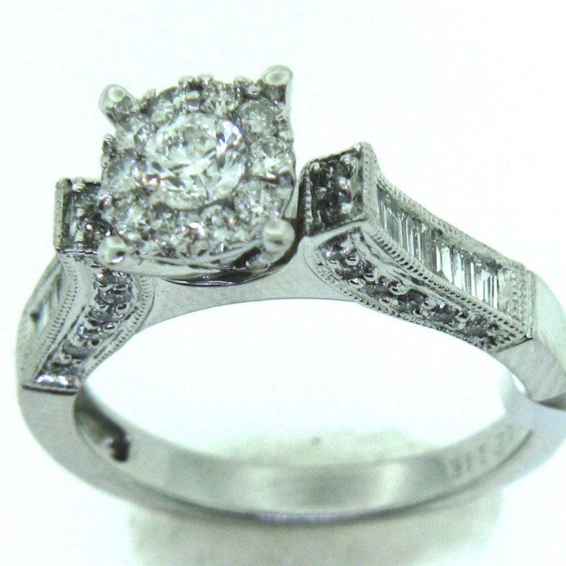 F21221LSW - 14K White Gold Engagement Ring