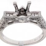 F21276 - 14K White Gold Semi Mount Ring