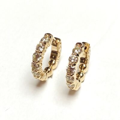 F223-10SFCEY55 - 14K Yellow Gold Huggies Earring