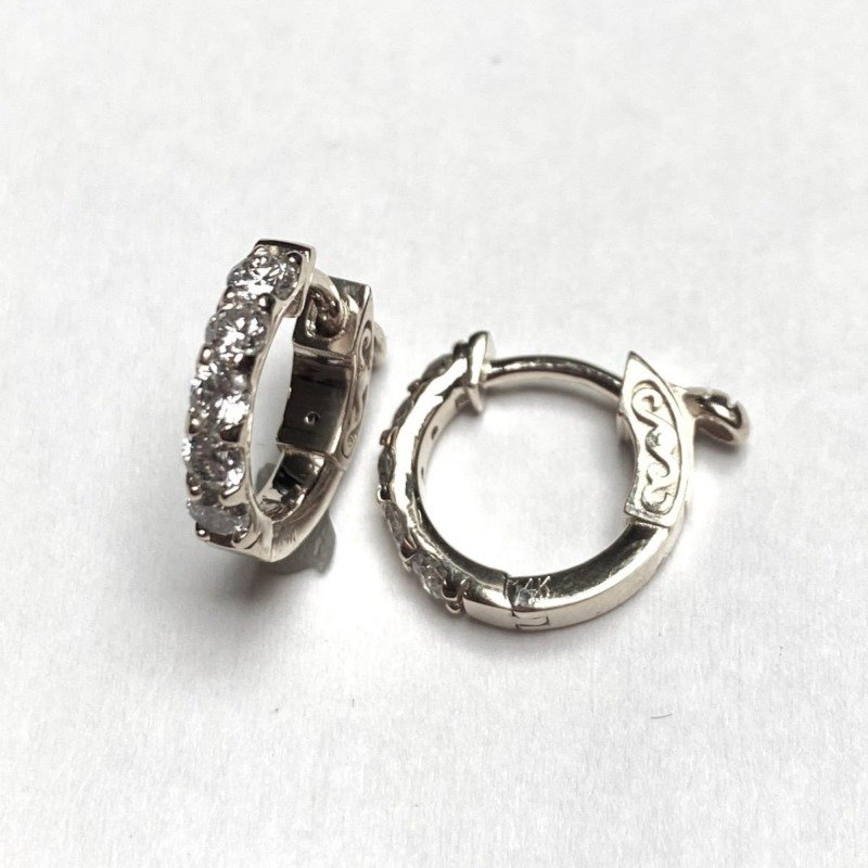 F236-5SCEW - 14K  Huggies Earring