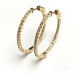 F312-3LCEY55 - 14K Yellow Gold Hoop Earrings