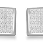 FEP1199W - 14K White Gold Stud Earrings