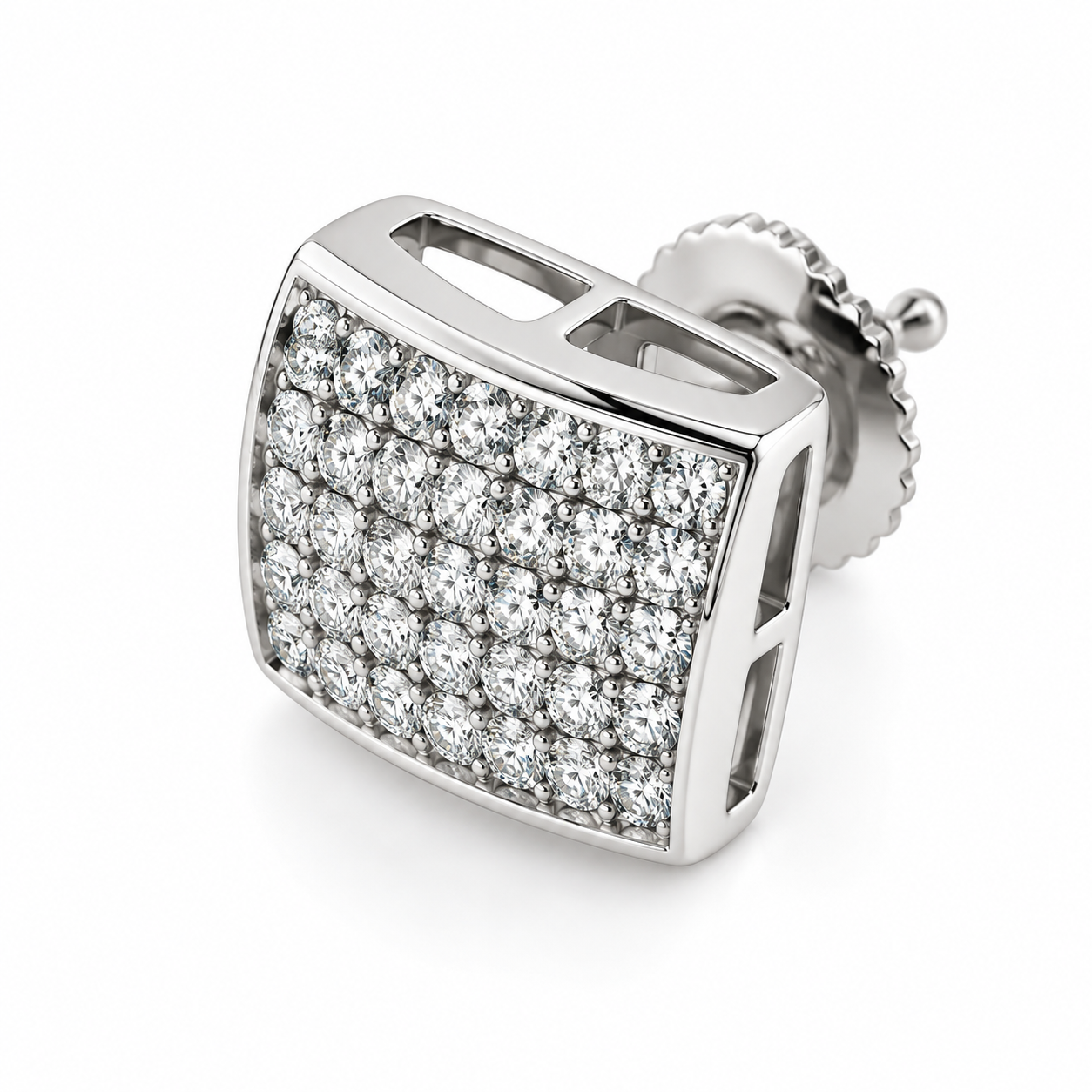 FEP4048W -14K White Gold Earring