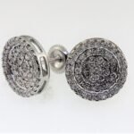 FER4086W - 14K White Gold Stud Earrings