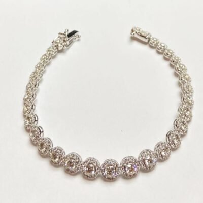 FJBR592W - 14K White Gold Bracelet