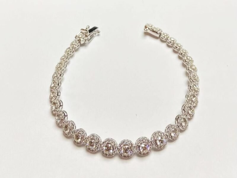 FJBR592W - 14K White Gold Bracelet