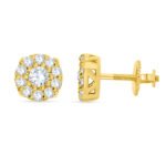 FJE2288Y - 14K Yellow Gold Stud Earrings