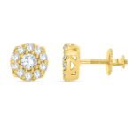 FJE2289Y - 14K Yellow Gold Stud Earrings