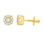 FJE2300Y - 14K Yellow Gold Stud Earrings