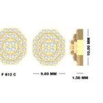 FJE656Y - 14K Yellow Gold Stud Earrings