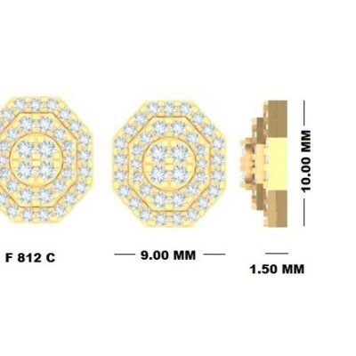 FJE656Y - 14K Yellow Gold Stud Earrings