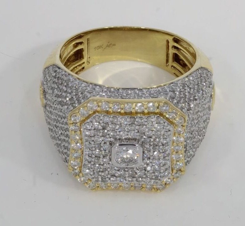 FJMR529Y - 14K Yellow Gold Gents Ring