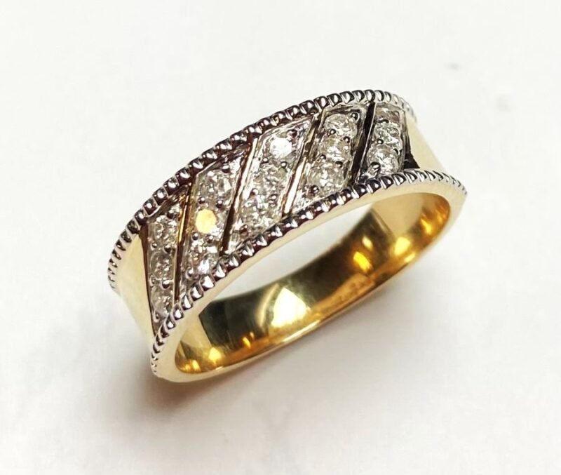 FJMR611Y - 14K Yellow Gold Gents Ring