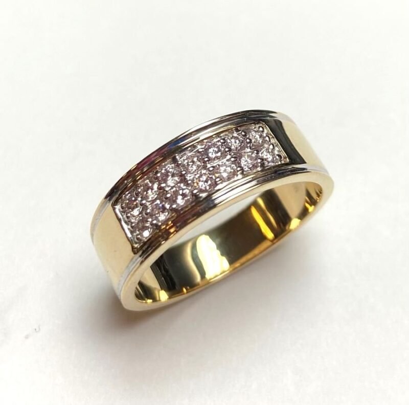 FJMR618Y - 14K Yellow Gold Gents Ring