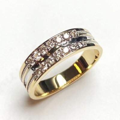 FJMR643Y - 14K Yellow Gold Gents Ring