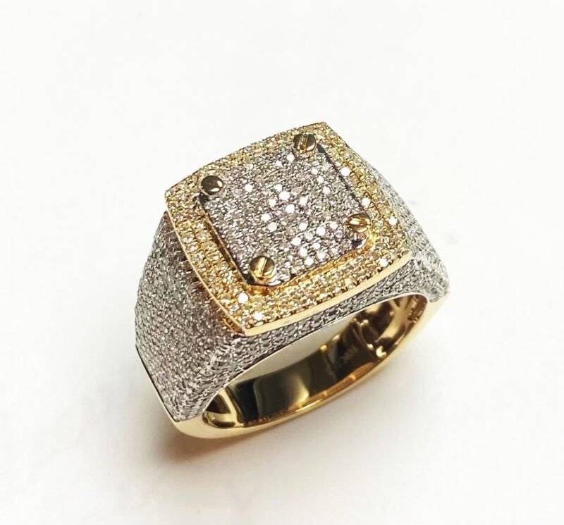 FJMR654-10Y - 10K Yellow Gold Gents Ring