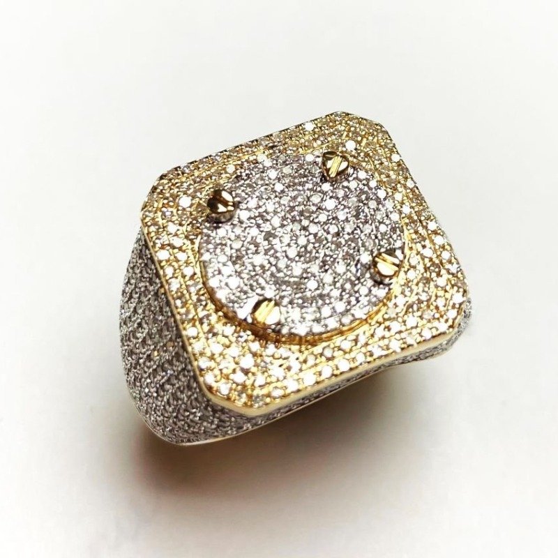FJMR677-10Y - 10K Yellow Gold Gents Ring