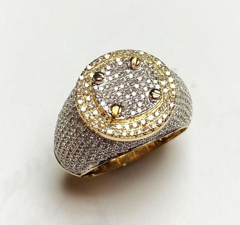 FJMR678-10Y - 10K Yellow Gold Gents Ring
