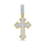 FJP2301Y - 14K Yellow Gold Cross Pendant