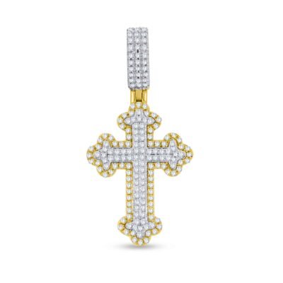 FJP2301Y - 14K Yellow Gold Cross Pendant
