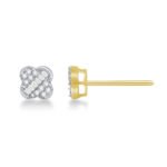 FLE1454Y - 14K Yellow Gold Stud Earrings