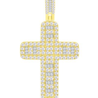 FLP129Y - 14K Yellow Gold Cross Pendant