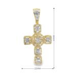 FLP734Y - 14K Yellow Gold Cross Pendant