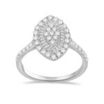 FLR684W - 14K White Gold Fashion Ring