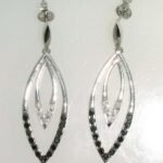 FOER1850BA - 14K White Gold Dangle Earrings