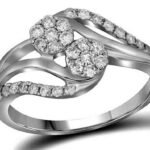 FORR6232W - 10K White Gold Fashion Ring