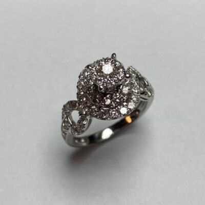 FORR6730W - 14K White Gold Semi Mount Ring