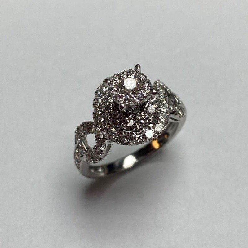 FORR6730W - 14K White Gold Semi Mount Ring