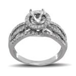 FORR6743W - 14K White Gold Bridal Set Ring