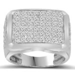 FORR6775W - 14K White Gold Gents Ring