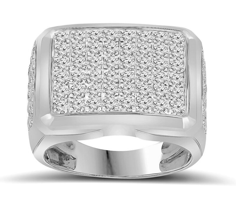 FORR6775W - 14K White Gold Gents Ring