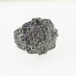 FORR6832W - 14K White Gold Gents Ring