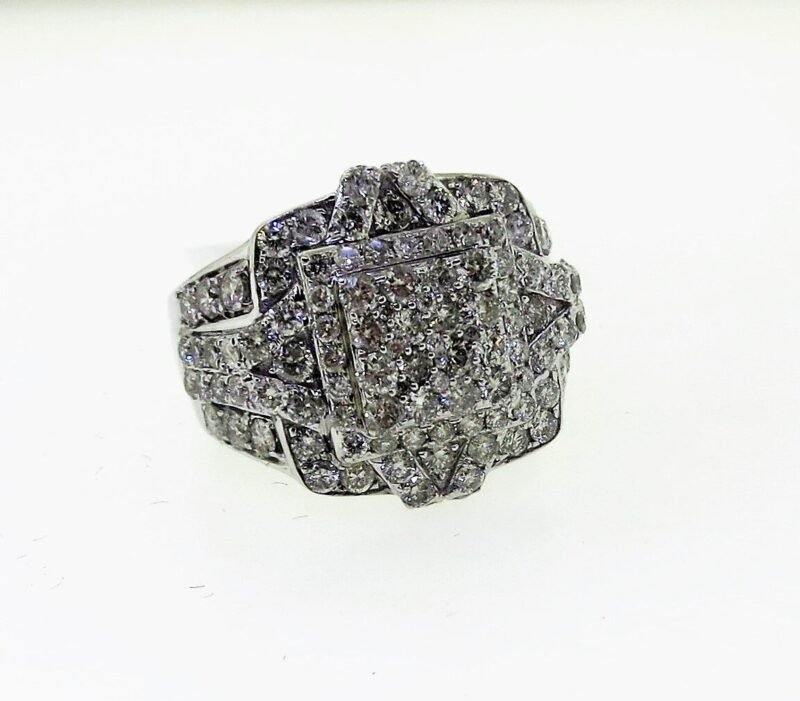 FORR6832W - 14K White Gold Gents Ring