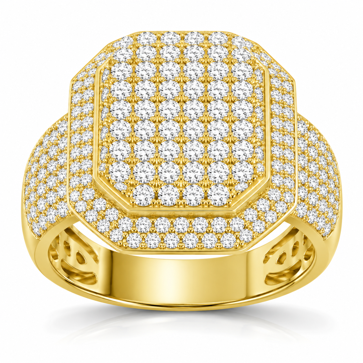 FORR8651Y-14K Yellow Gold Gents Ring