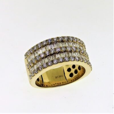 FORRB11028Y - 14K Yellow Gold Gents Ring
