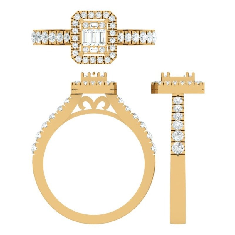 FORRB12114Y - 14K Yellow Gold Fashion Ring
