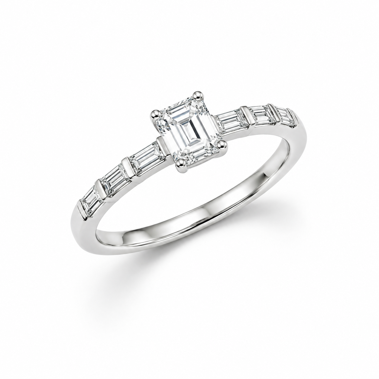 FROQ8658GW-14K White Gold Fashion Ring