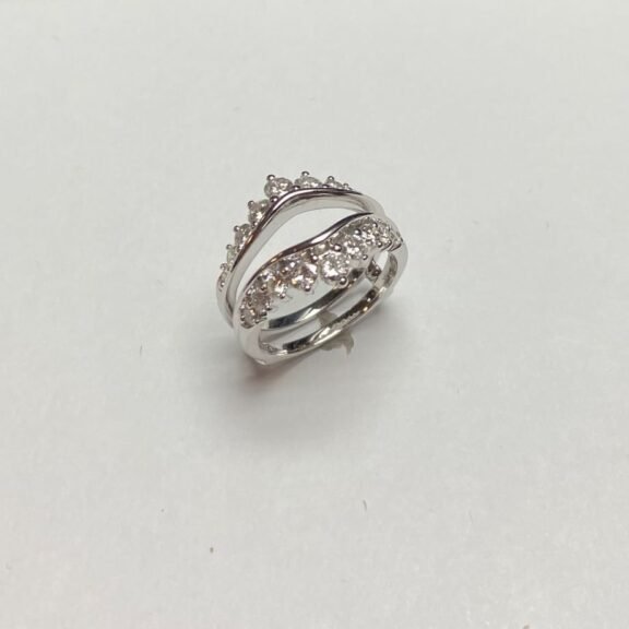 GDCH7856GW - 14K White Gold Wrap Ring