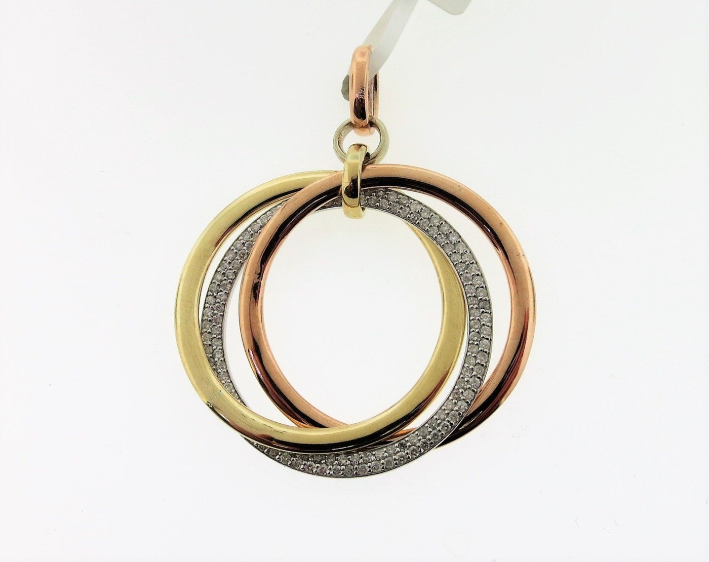 GF0376300M55 - 14K Three Tones Gold  Pendant