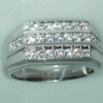 UB9530GW - 14K White Gold Gents Ring