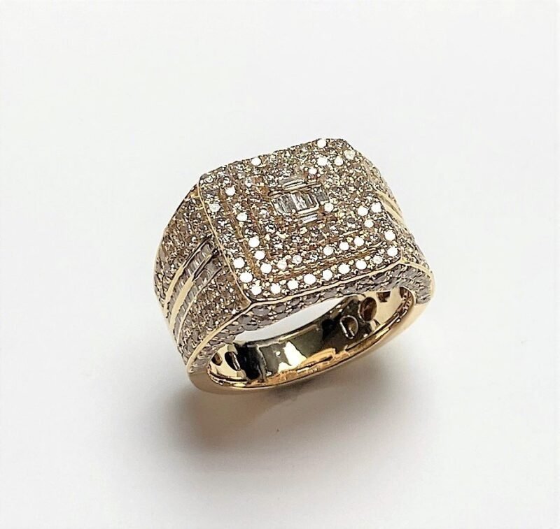GRG0017Y - 14K Yellow Gold Gents Ring